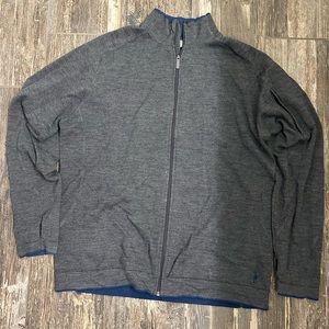 Good condition men’s grey smartwool zip up